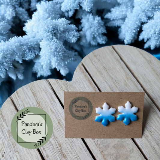 Snowflake studs