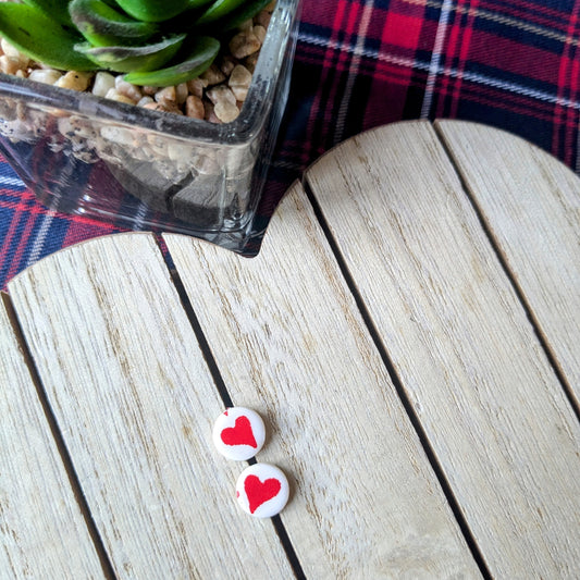 Heart studs