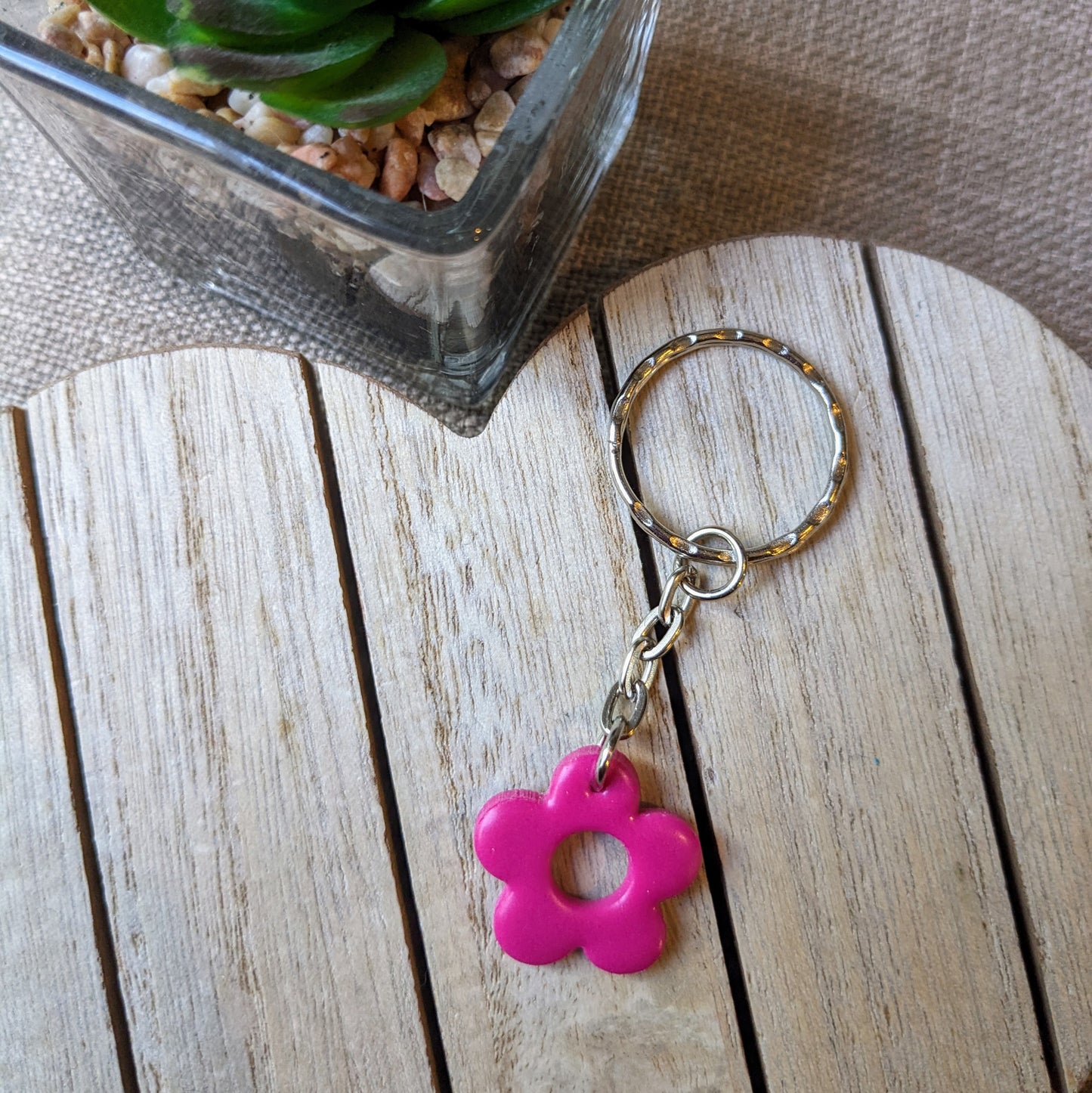 Flower keyring