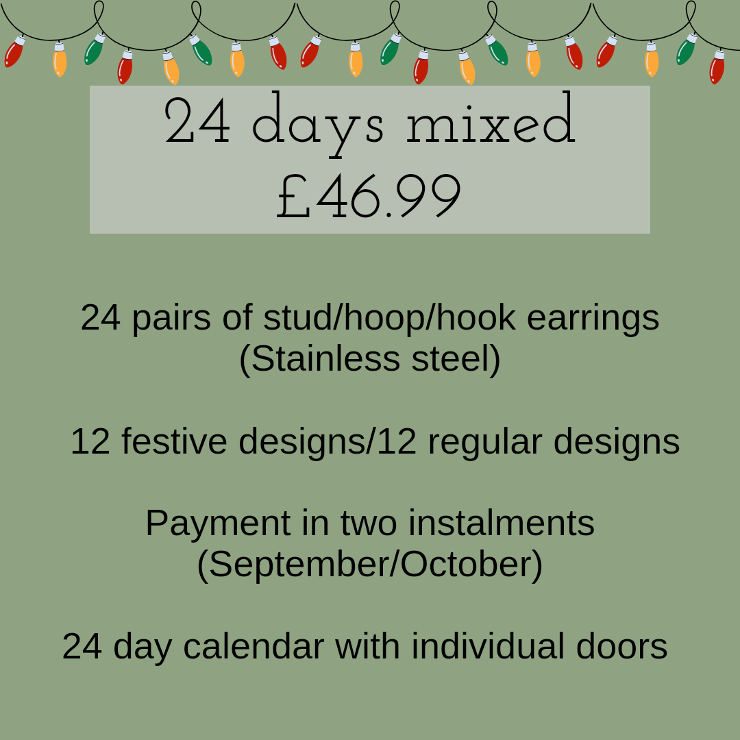 24 day MIXED advent calendar *pre-order*