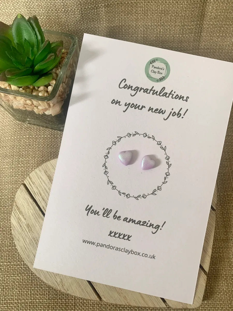 Congratulations earring gift card