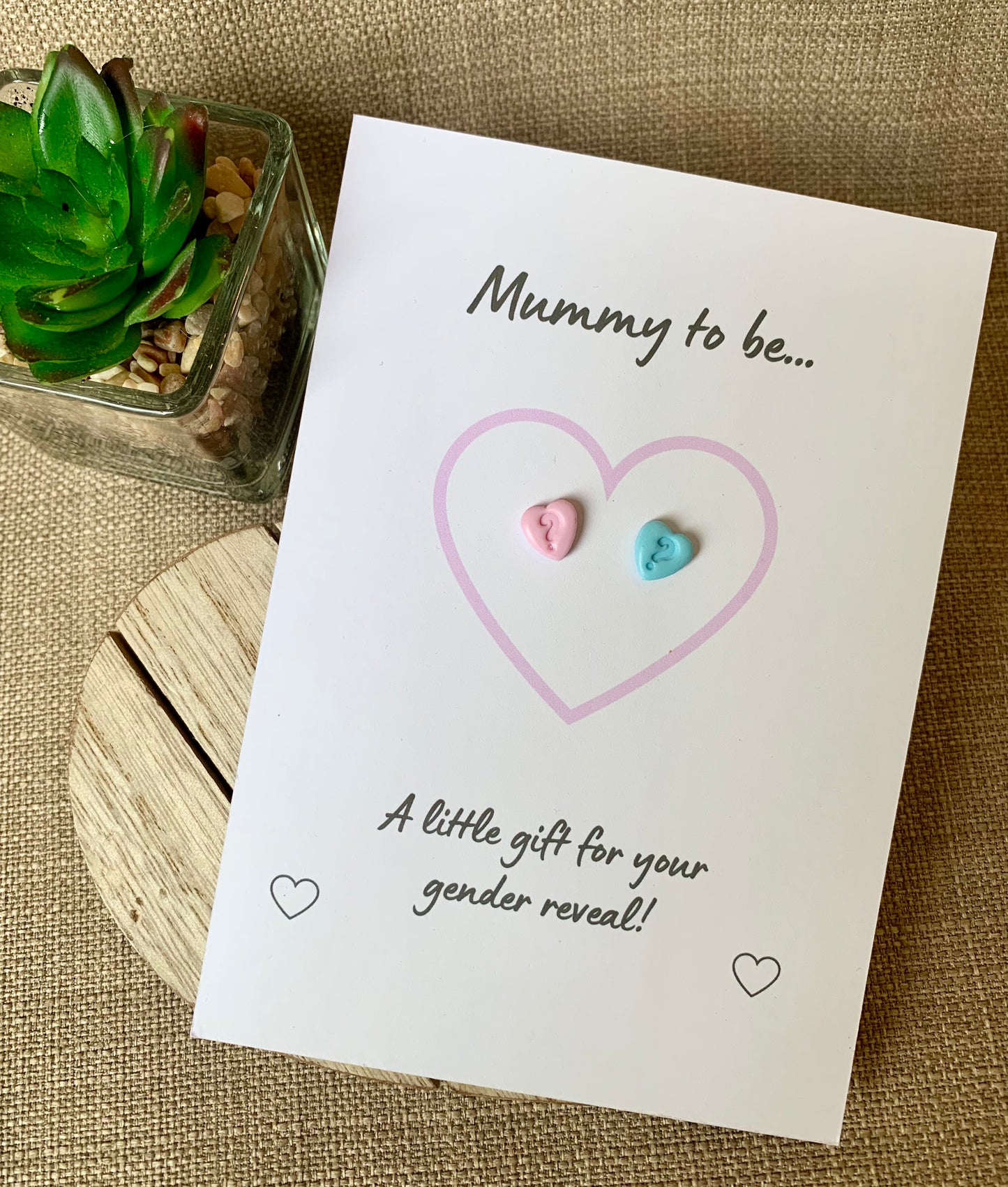 Gender reveal gift card